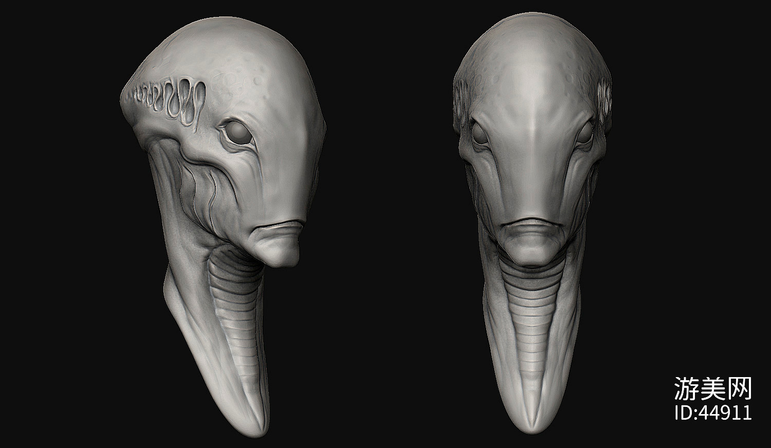 外星人生物头部3d打印模型