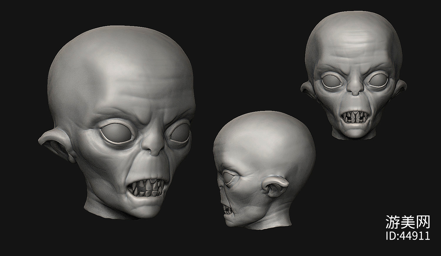 外星人生物头部3d打印模型