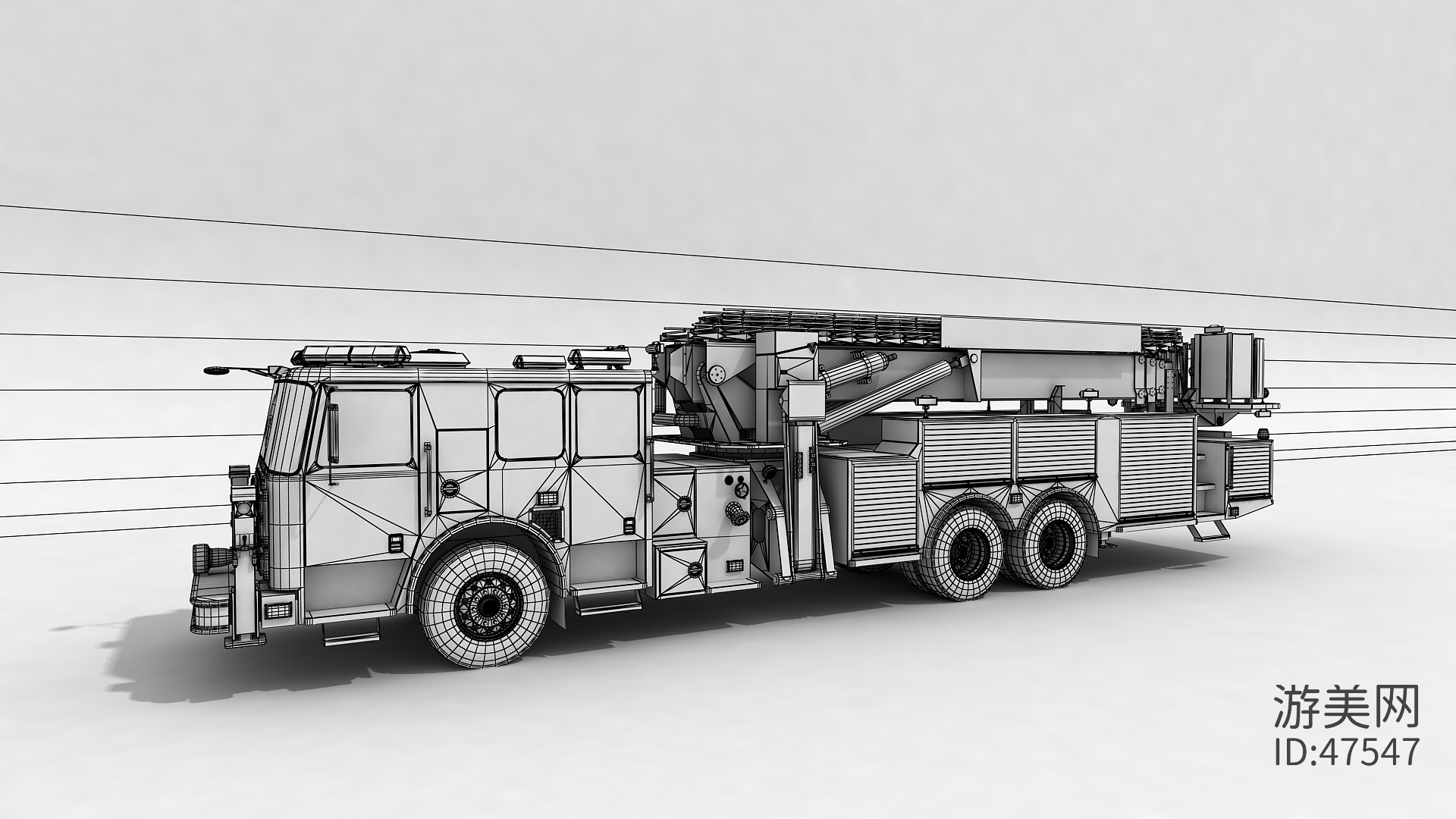 一个好看的消防车