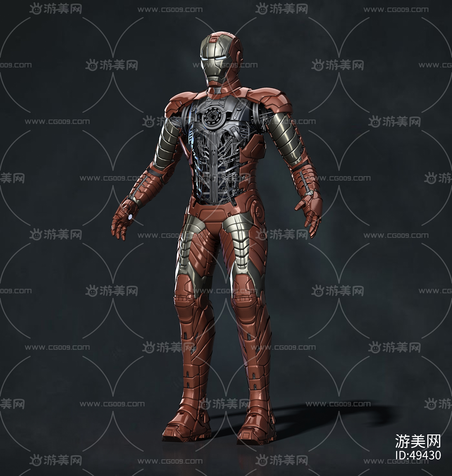 钢铁侠mk5 内部结构 机械 机械骨架 机器人 超级英雄