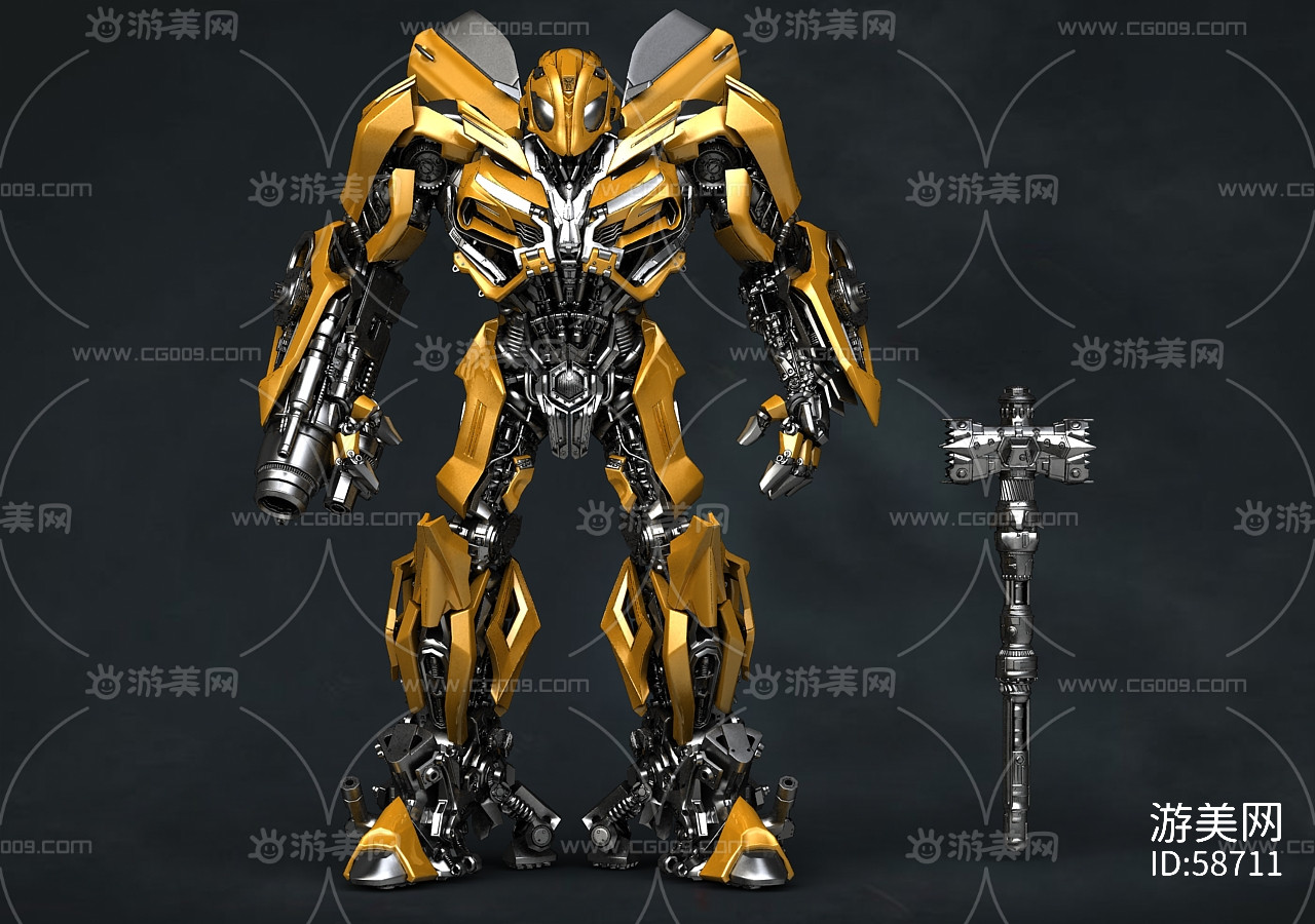 变形金刚5大黄蜂最后的骑士汽车人机器人未来科技科幻超精细带内部