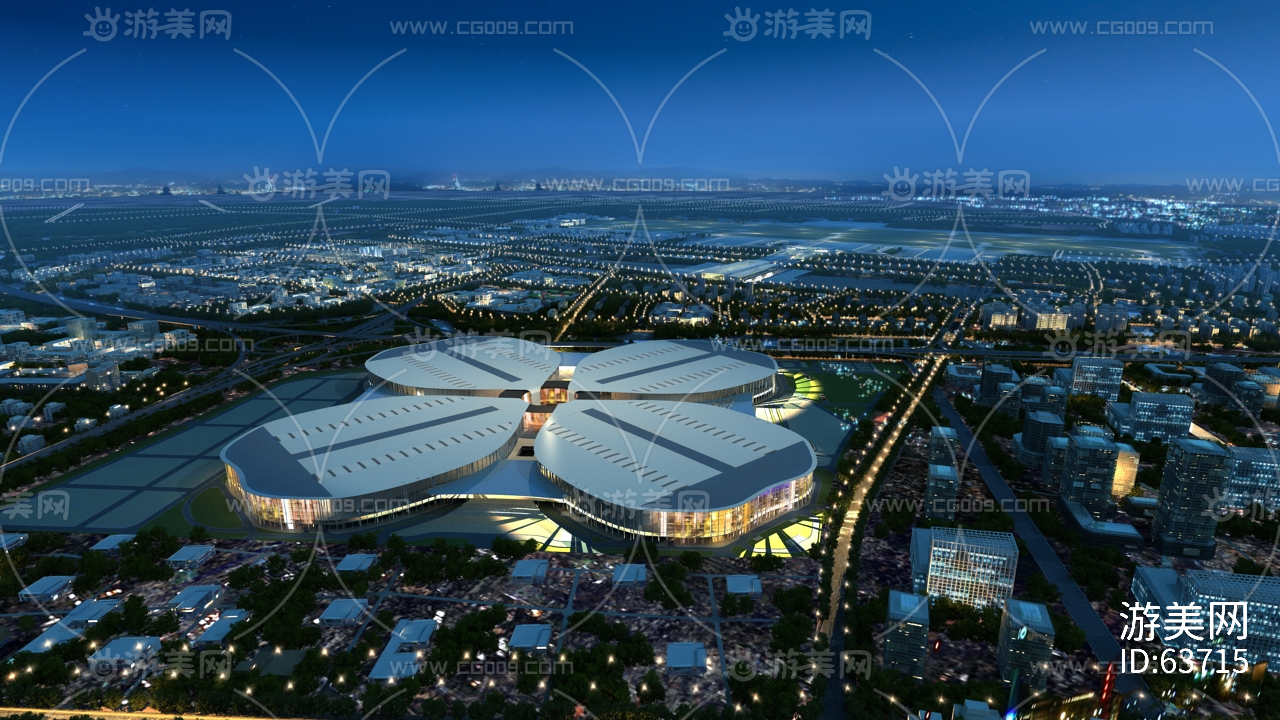 上海国际会展中心 虹桥机场 国际会展中心四叶草 上海