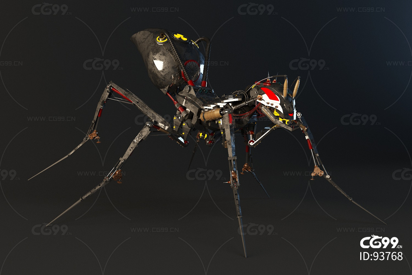 次时代高模 科幻 机械 机器人 钢铁机械蚂蚁
