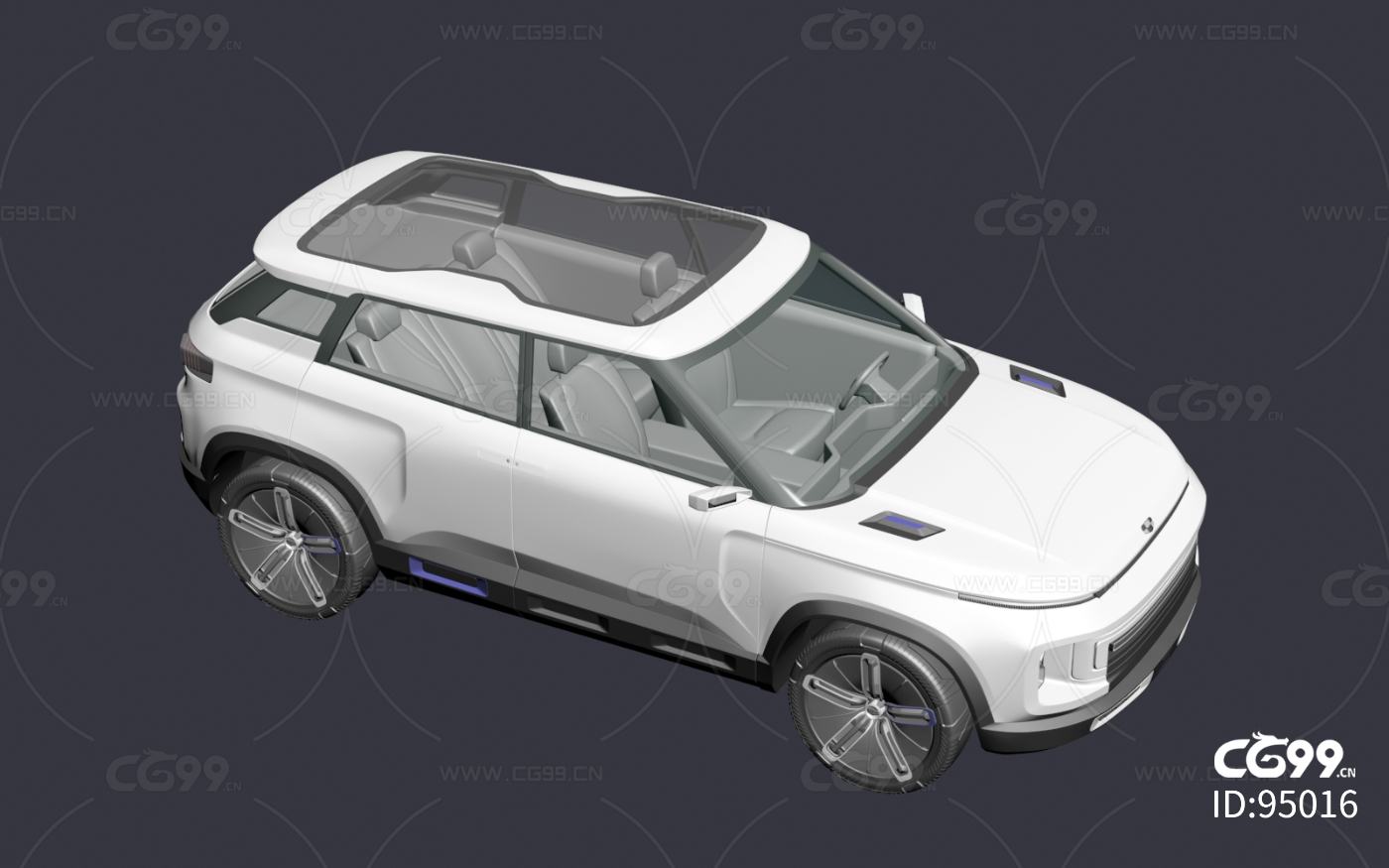 吉利帝豪icon汽车3d模型2020