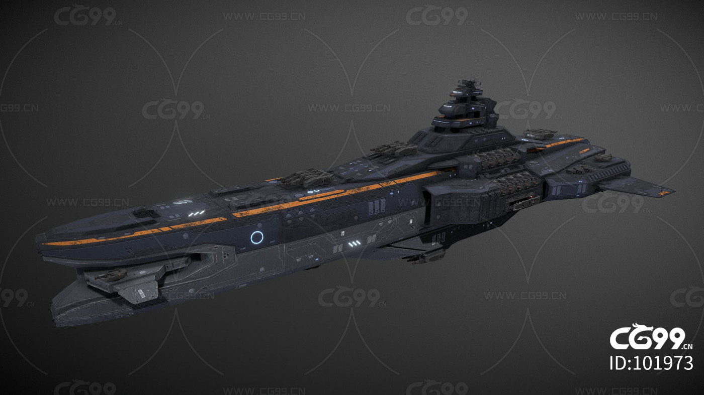 次时代 写实 科幻 未来 重型巡洋舰"漩涡号"宇宙飞船