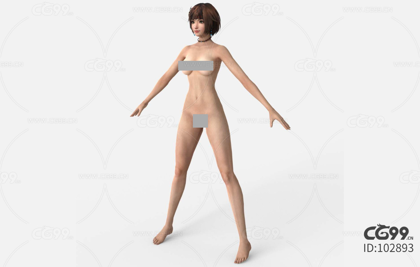 本模型所属分类为 "人物-美女",作品主题为女孩 人体 裸体