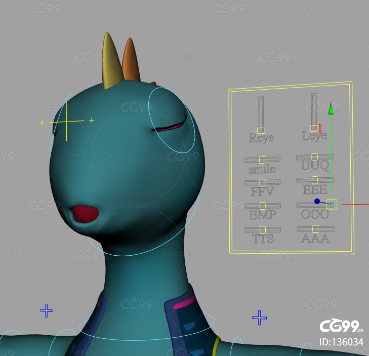maya卡通角色恐龙建模作业带参考图带分步骤保存过程源文件
