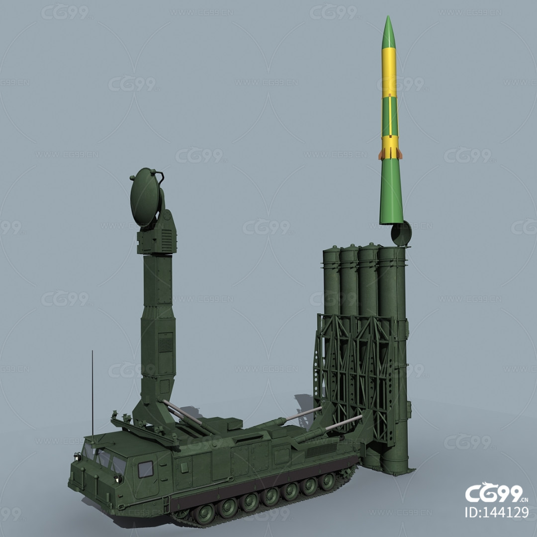 洲际导弹 弹道导弹 导弹发射车-cg模型免费下载-cg99