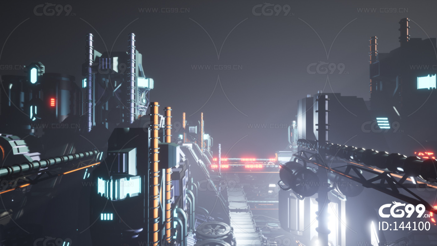 ue4 机械迷城 超酷机器城市 科幻未来城市 虚幻4