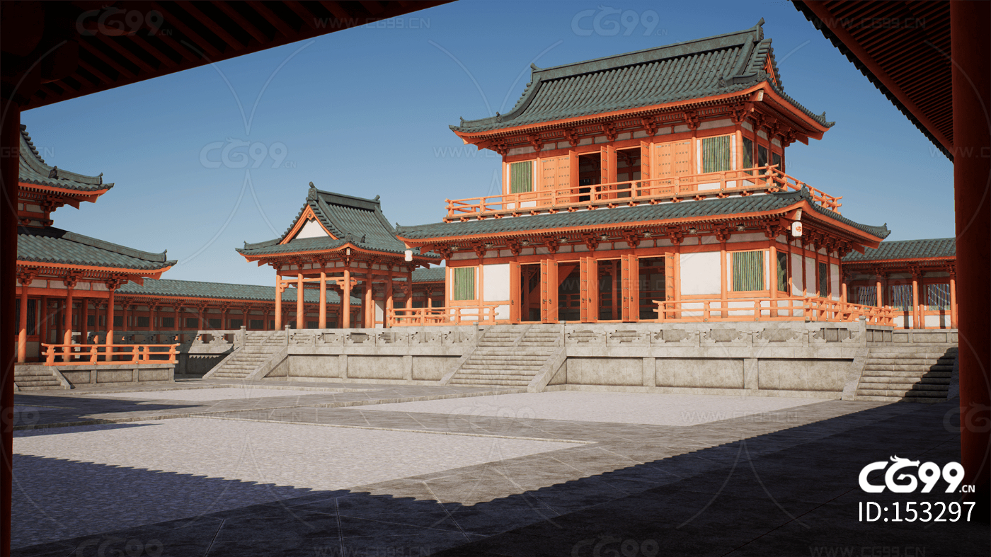 ue4超高质量日式建筑古代建筑房屋寺院超精细虚幻4