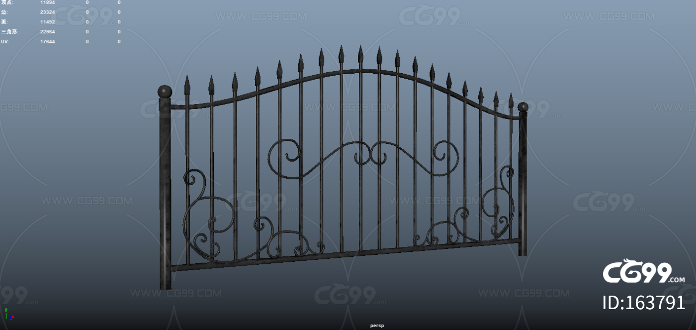 熟铁栅栏 大门铁门 铁栏栅 公园大门围墙 欧式围墙 铁栏杆