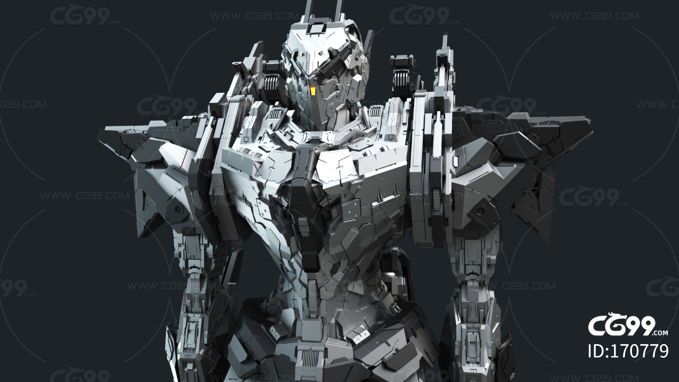 【积分】高清次世代科幻机械装甲，假面人，机器，铠甲机械-机器人／机甲-人物-YINGMING-CG模型网