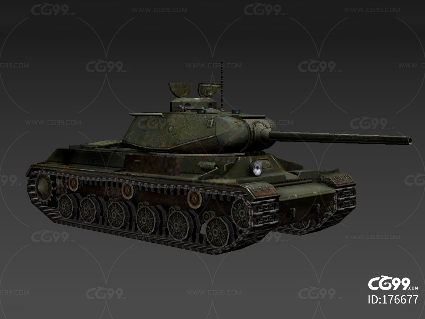 游戏模型 低模坦克 军事武器