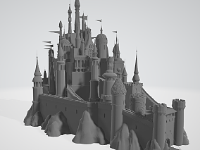 卡通城堡模型