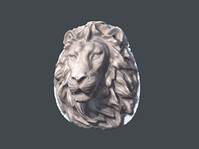 狮子头石雕cg模型
