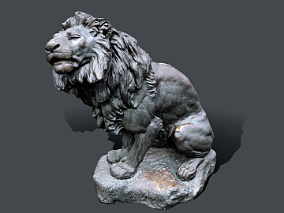 铜狮子模型