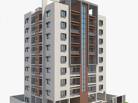 公寓楼建筑模型下载