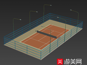 网球场3dmax模型