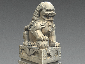 中国石狮子雕像