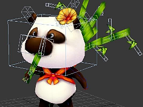 墨香大熊猫3dmax全套动画模型下载