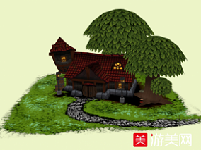 RPG房子cg模型