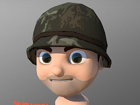 军事动画卡通人物模型下载
