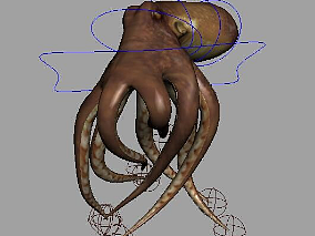 章鱼动画maya模型下载