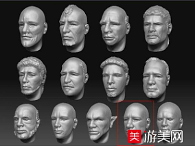男人头部脸部写实ZB模型合集