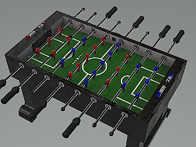 桌上足球 桌游场景模型