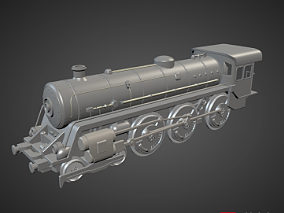 蒸汽火车fbx模型