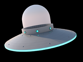 UFO外星人宇宙飞船C4D模型