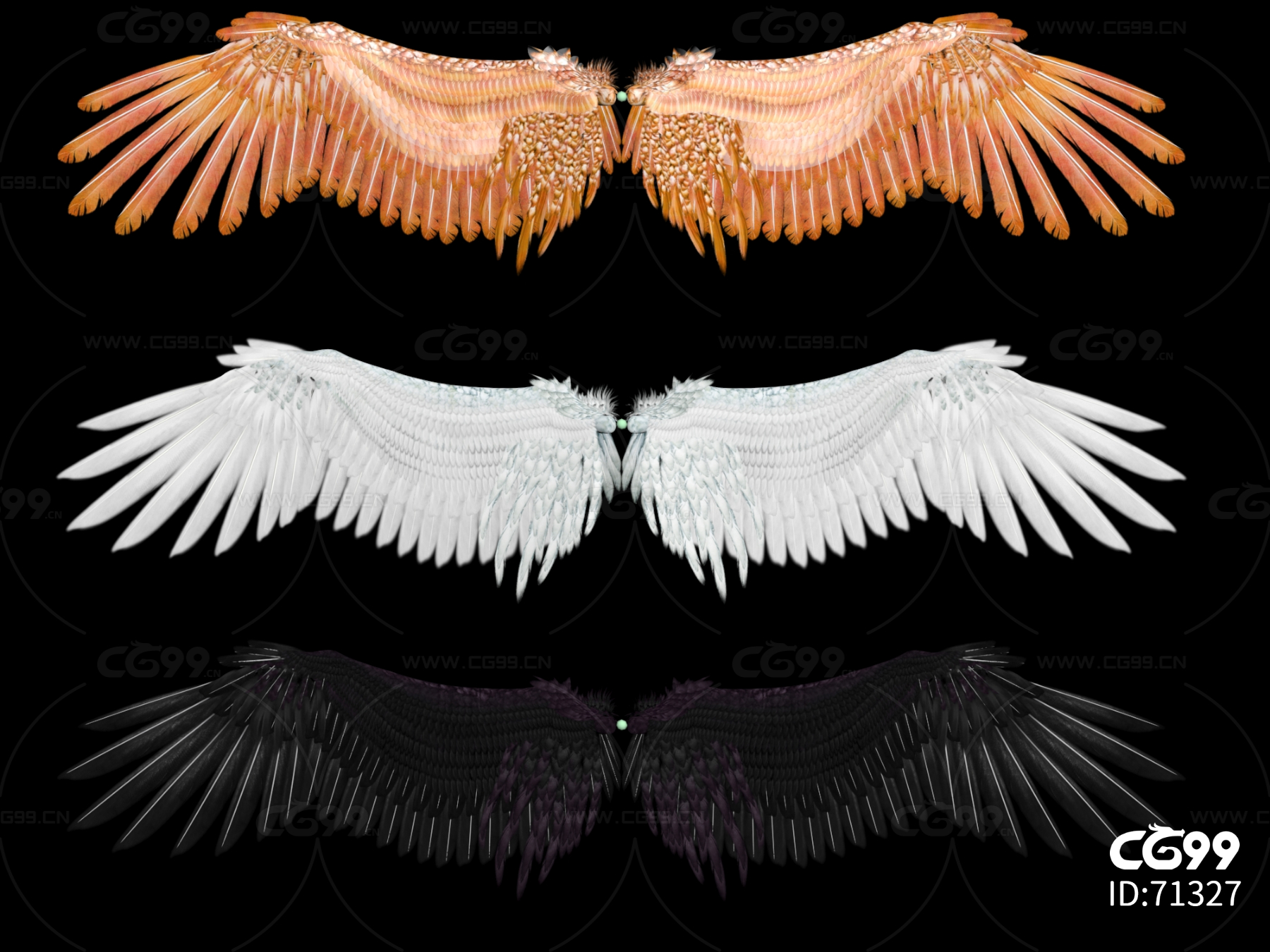 天使翅膀恶魔翅膀图片素材-编号07950145-图行天下