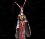 古代女子 戏子 唱戏的 京剧 花旦带一套动作