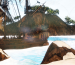 UE4 梦幻岛 骷髅岛 破旧的船 无人岛 虚幻4