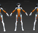 科幻游侠 机器人 武器 科幻女兵 未来战士