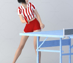 现代乒乓球运动员美女