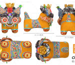 中国海峡两岸国际艺术年度奖 获奖作品 中华传统 布老虎 玩具