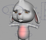 maya绑定卡通兔子带几个简单表情