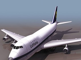 客机 民航飞机 B747 CG模型