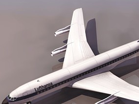 客机 民航飞机 BOEIN707 CG模型
