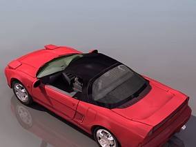 红色跑车 施耐德跑车 NSX CG模型
