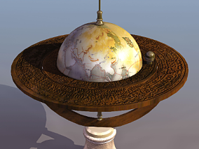 地球仪cg模型
