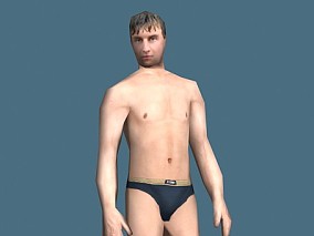 3D扫描模型 人物 欧洲游泳选手