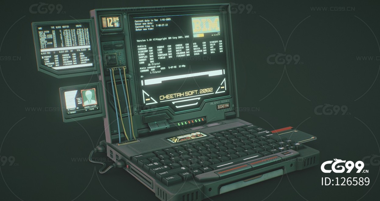 次时代PBR 未来 科幻 赛博朋克 军事手提电脑