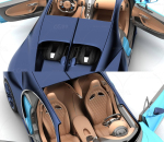 布加迪超级跑车 Bugatti Chiron 带车内饰