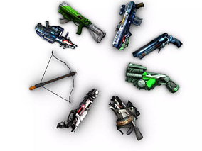 Unity 科幻枪械组合 科幻武器