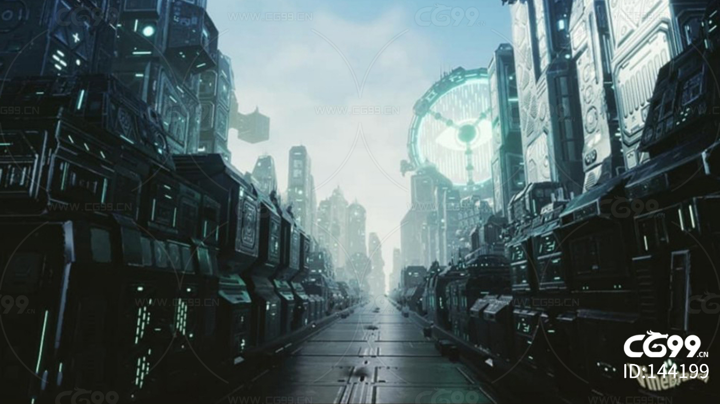 未来城市虚拟现实。白天版本初稿。虚幻引擎制作|空间|建筑设计|蓝景科技VR - 原创作品 - 站酷 (ZCOOL)