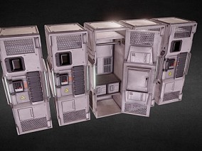 科幻储物柜FBX模型