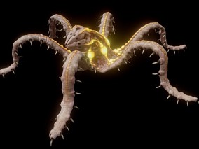 次世代 生物 怪物 荧光章鱼 3d模型