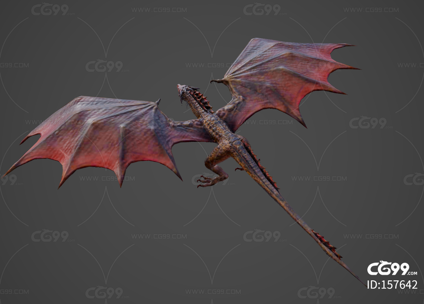 西方飞龙 神话龙 次世代模型飞龙 龙 巨龙 龙族守护者 龙怪-cg模型免费下载-CG99